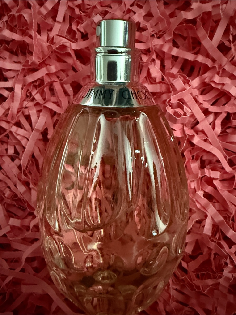 Jimmy Choo Pink Bottle with Silver Accents COMES WITH EVERYTHING YOU THINK